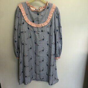 Dondolo Gray and Pink Libby Girl Dress Size 10 NWT